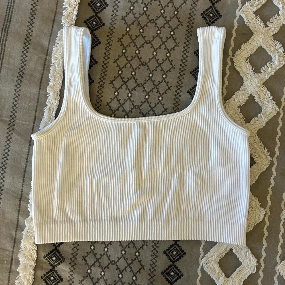 Basic white tank top